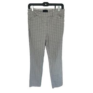Massimo Fabbro Italy Plaid Pants Pull On Career Casual Ankle Preppy Academia 4